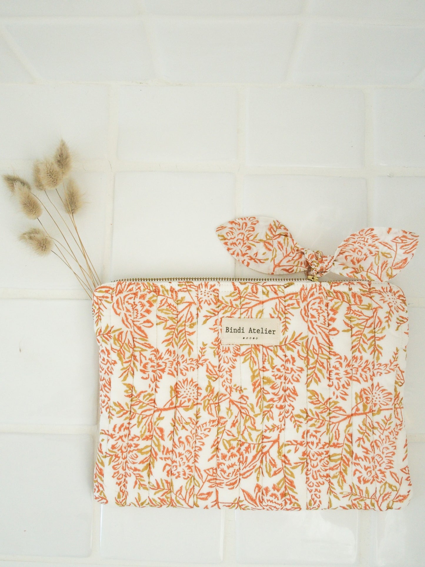 Pochette plate / Ipad - Lilas Corail