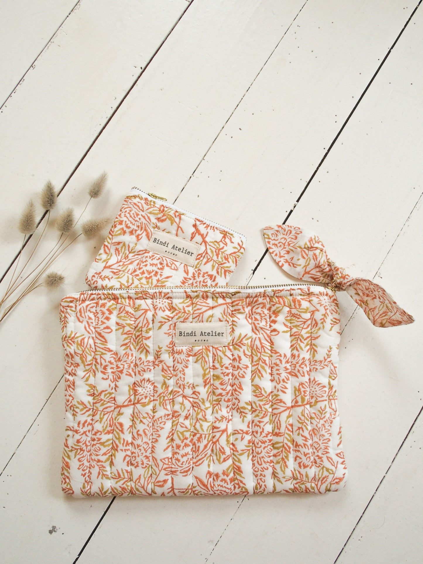 Pochette plate / Ipad - Lilas Corail