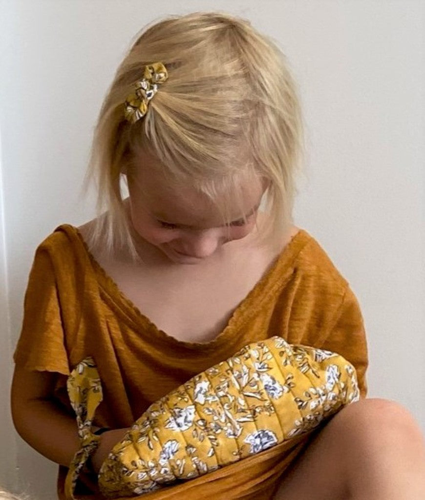 Barrette noeud - Sarika Mimosa (Obi Obi x Bindi Atelier)