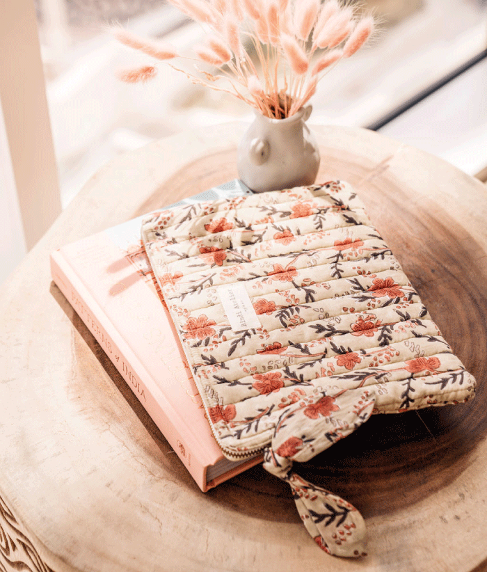 Pochette plate / Ipad - Hamelia Tilleul