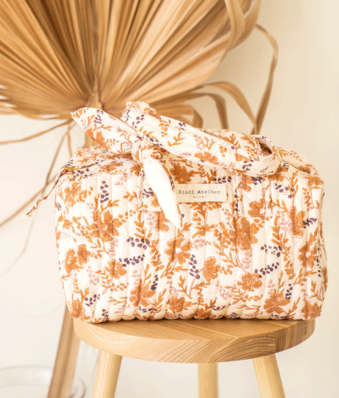 Sac vanity - Hamelia Havane