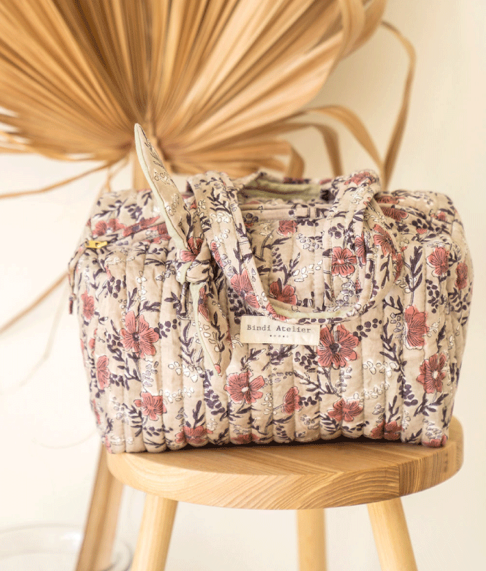 Sac vanity - Hamelia Tilleul