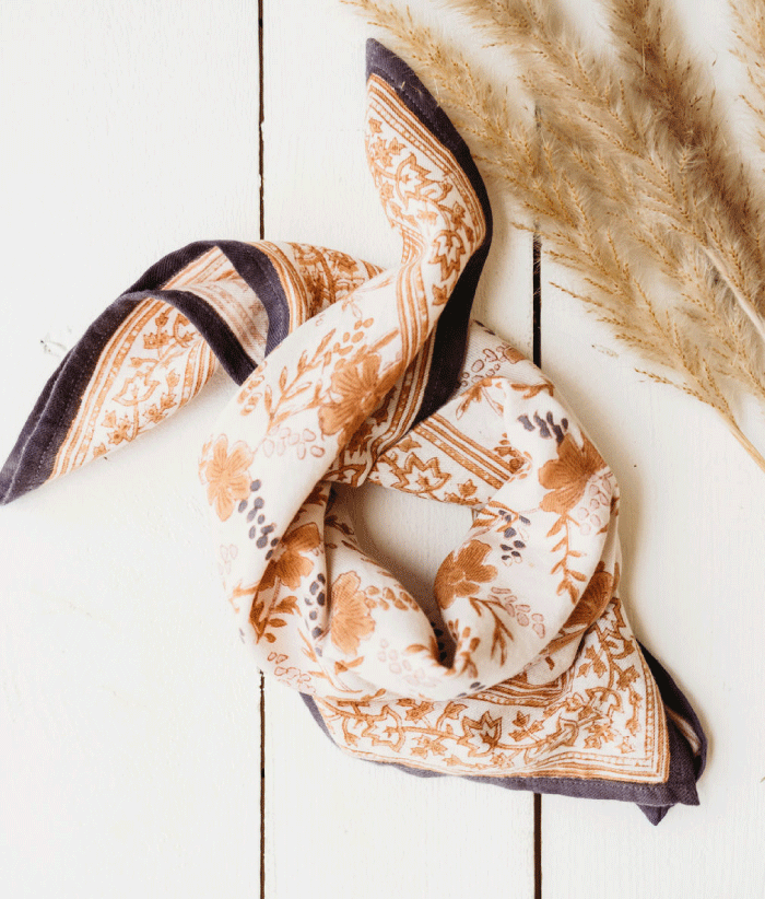 Petit foulard - Hamelia Havane