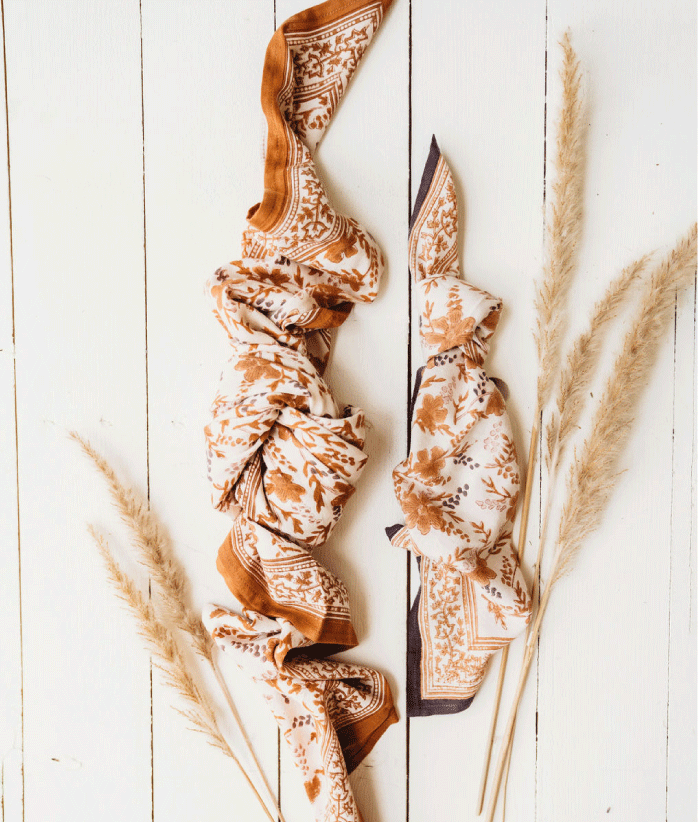 Petit foulard - Hamelia Havane