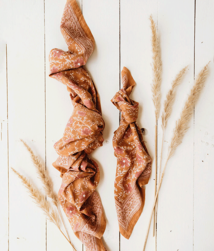 Petit foulard - Hamelia Caramel