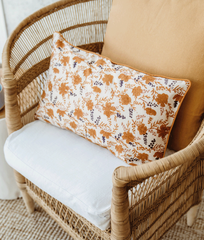 Housse de coussin - Hamelia Havane