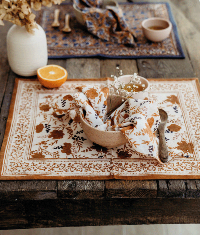 Set de table de table - Hamelia Havane