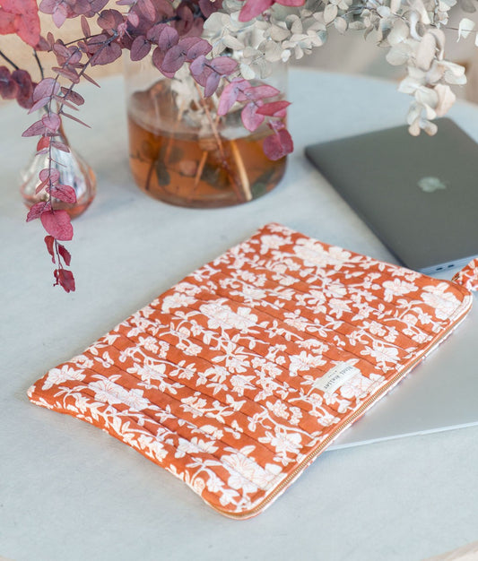 Pochette d'ordinateur - Nidhi Terracotta