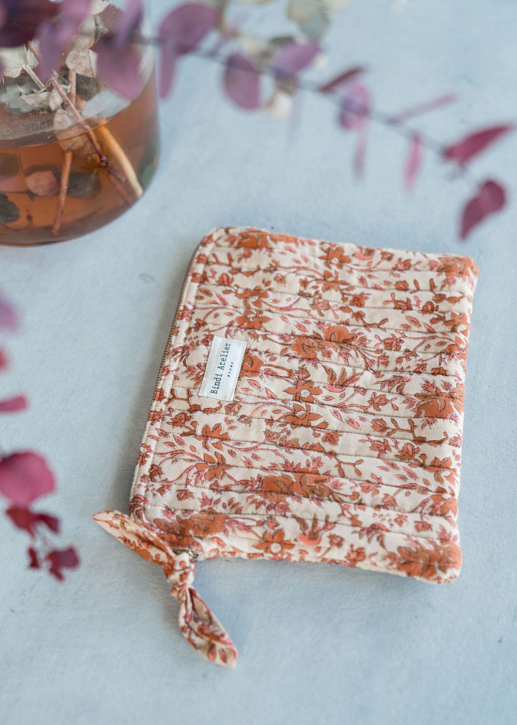 Pochette plate / Ipad - Isha Cerise