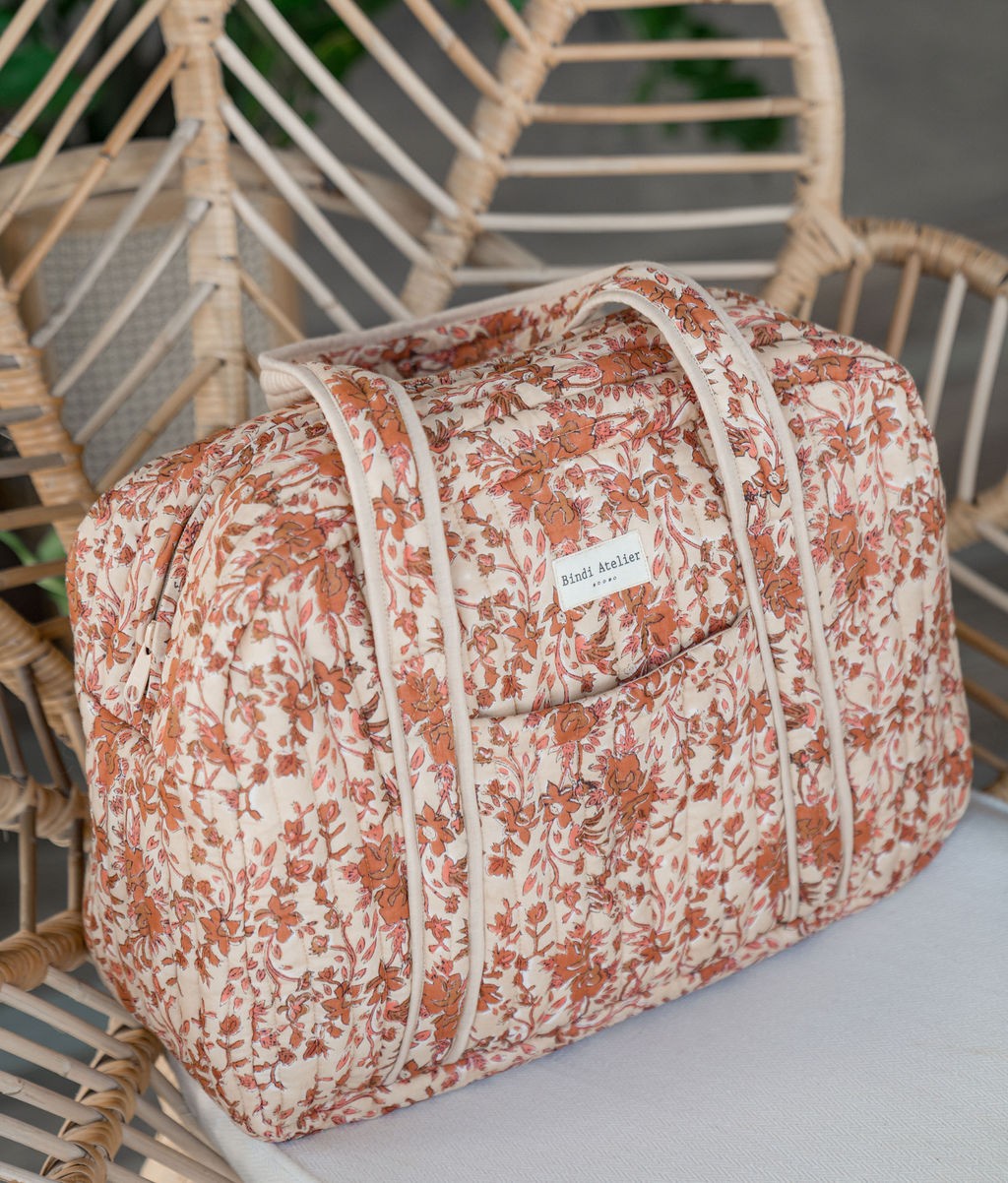 Sac weekend ou à langer  - Isha Cerise