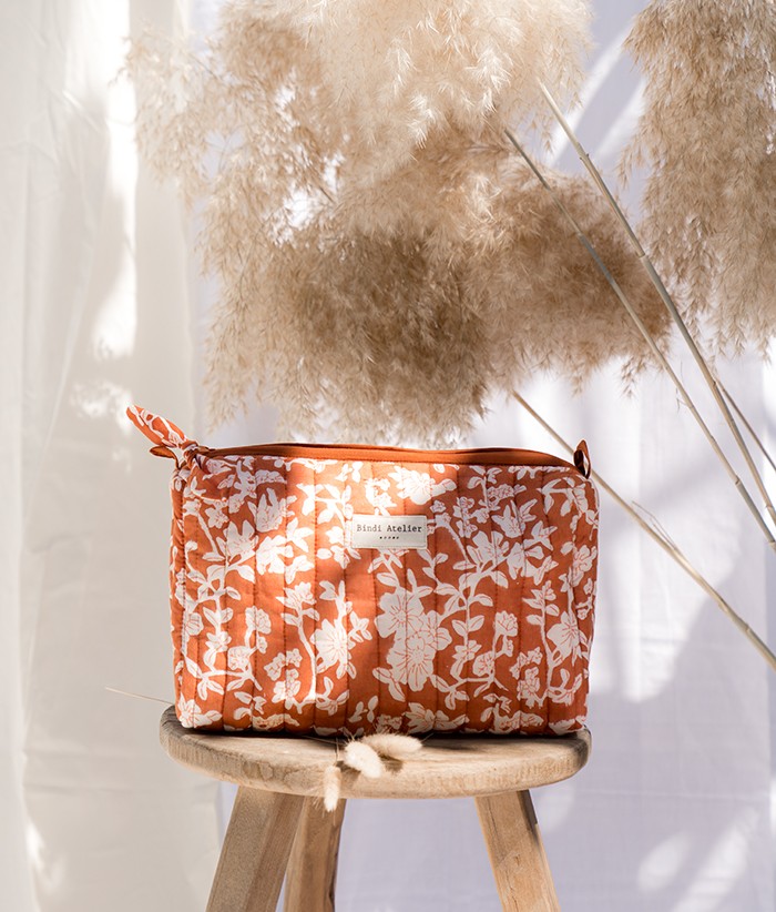 Trousse de toilette - Nidhi Terracotta