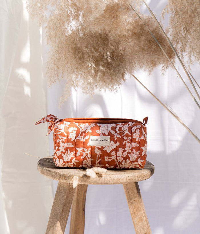 Trousse maquillage - Nidhi Terracotta