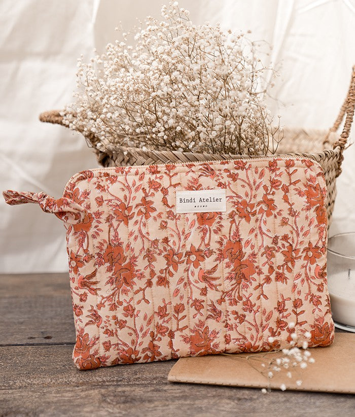 Pochette plate / Ipad - Isha Cerise