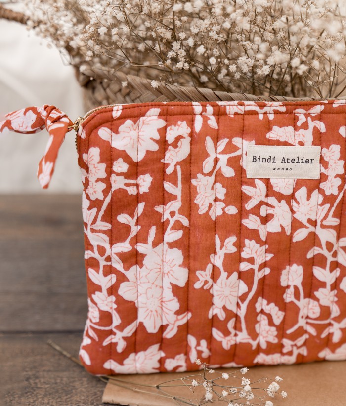 Pochette plate / Ipad - Nidhi Terracotta