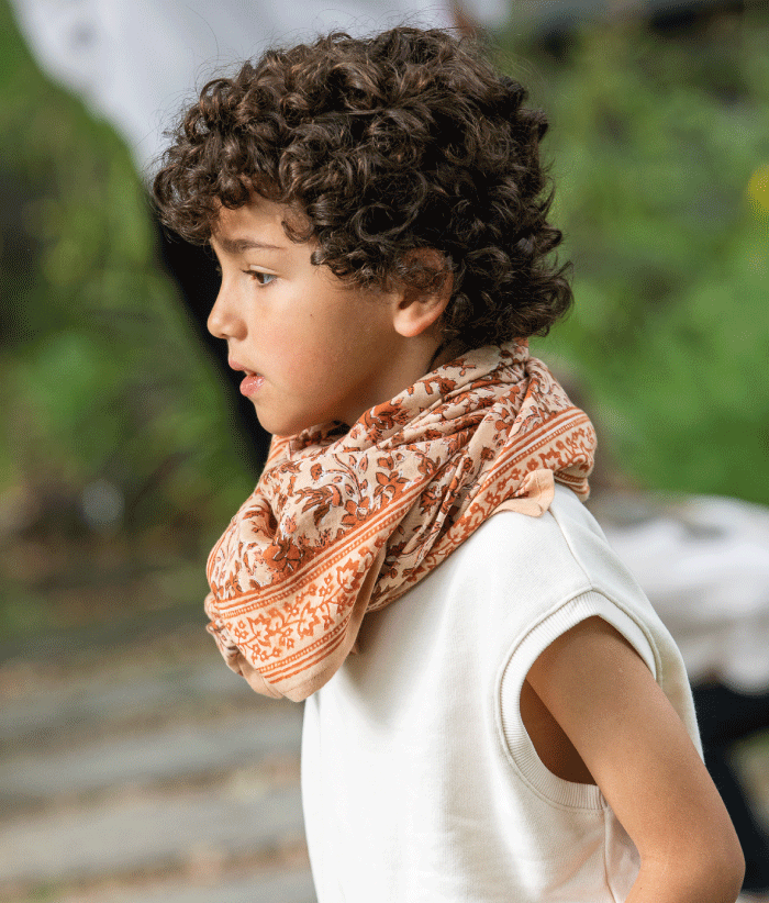 Grand foulard - Isha Cerise