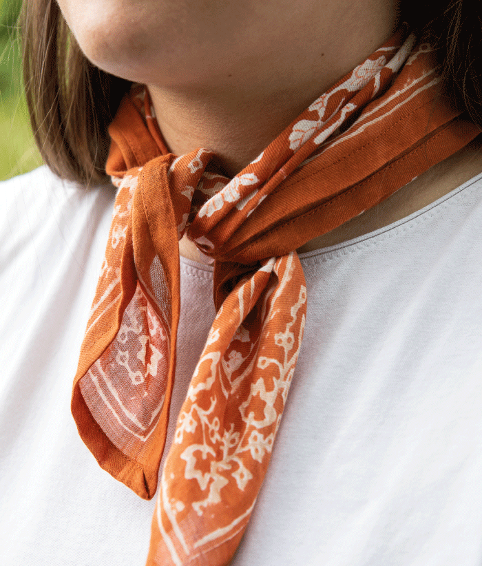 Petit foulard - Nidhi Terracotta