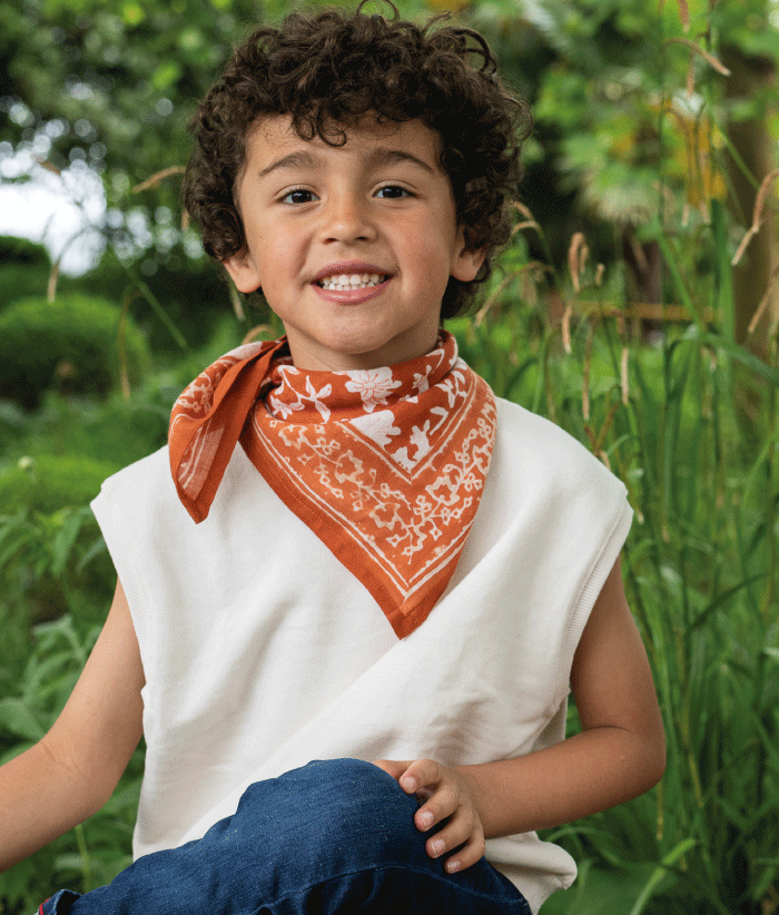 Petit foulard - Nidhi Terracotta