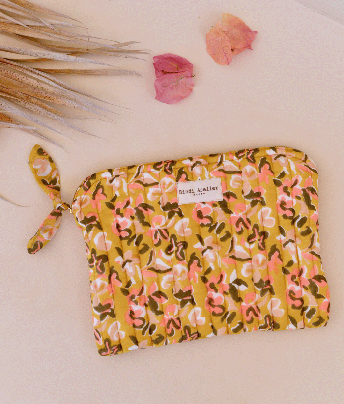 Pochette plate / Ipad - Zinnia Marigold