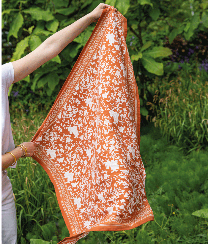 Grand foulard - Zinnia Marigold