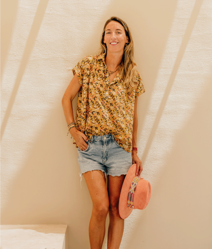 Blouse Nadia - Zinnia Marigold