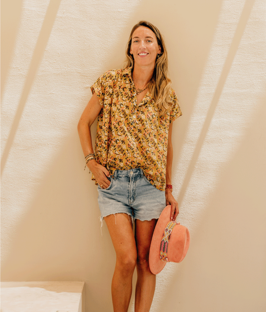 Blouse Nadia - Zinnia Marigold