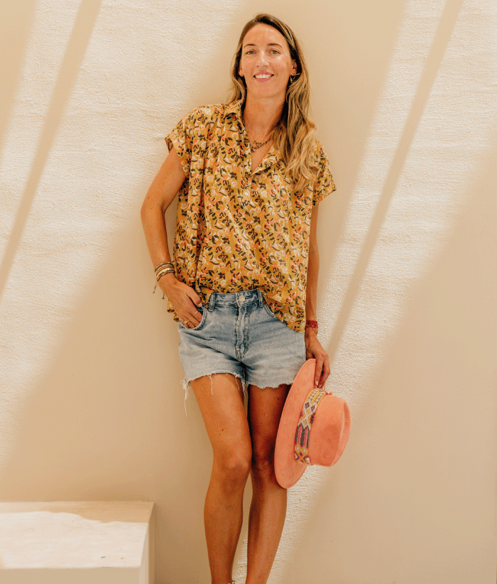 Blouse Nadia - Zinnia Marigold