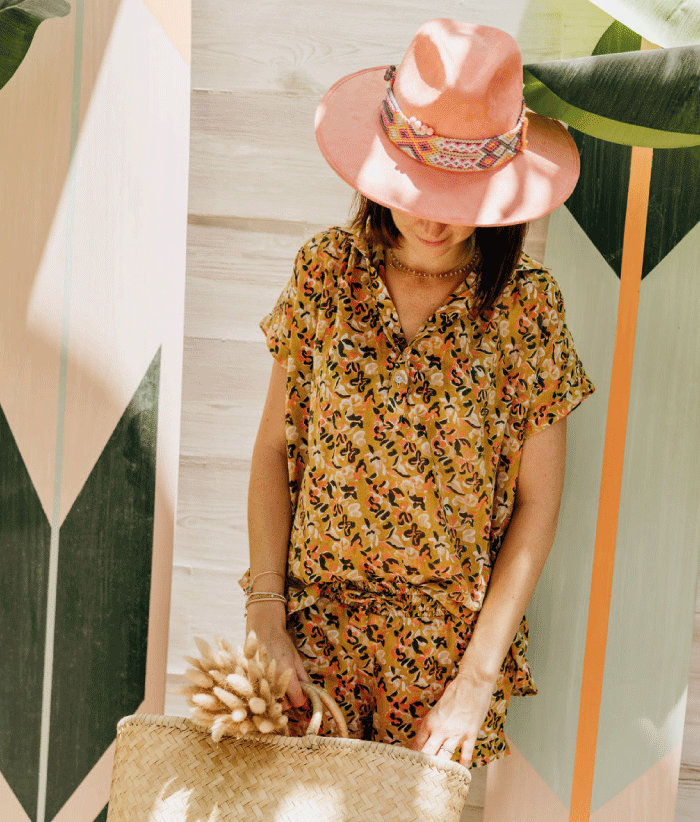 Blouse Nadia - Zinnia Marigold