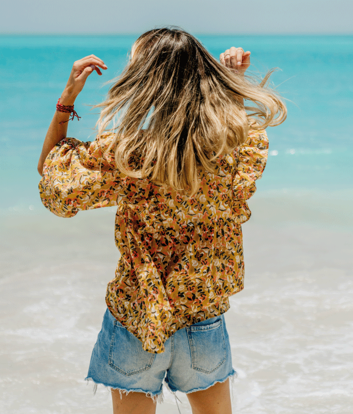 Blouse Lena - Zinnia Marigold
