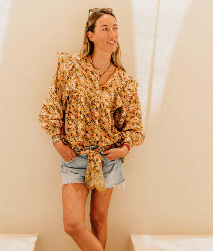 Blouse Lena - Zinnia Marigold