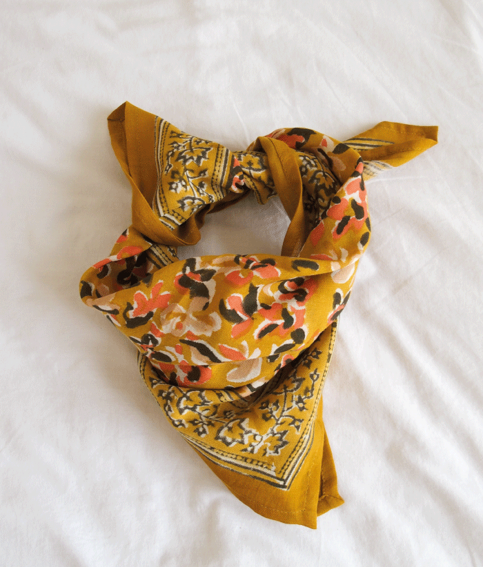 Petit foulard - Zinnia Marigold