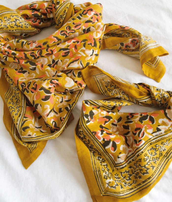 Petit foulard - Zinnia Marigold