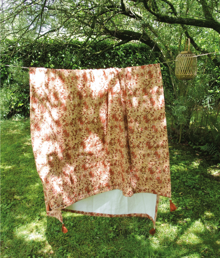 Fouta de plage - Isha Cerise