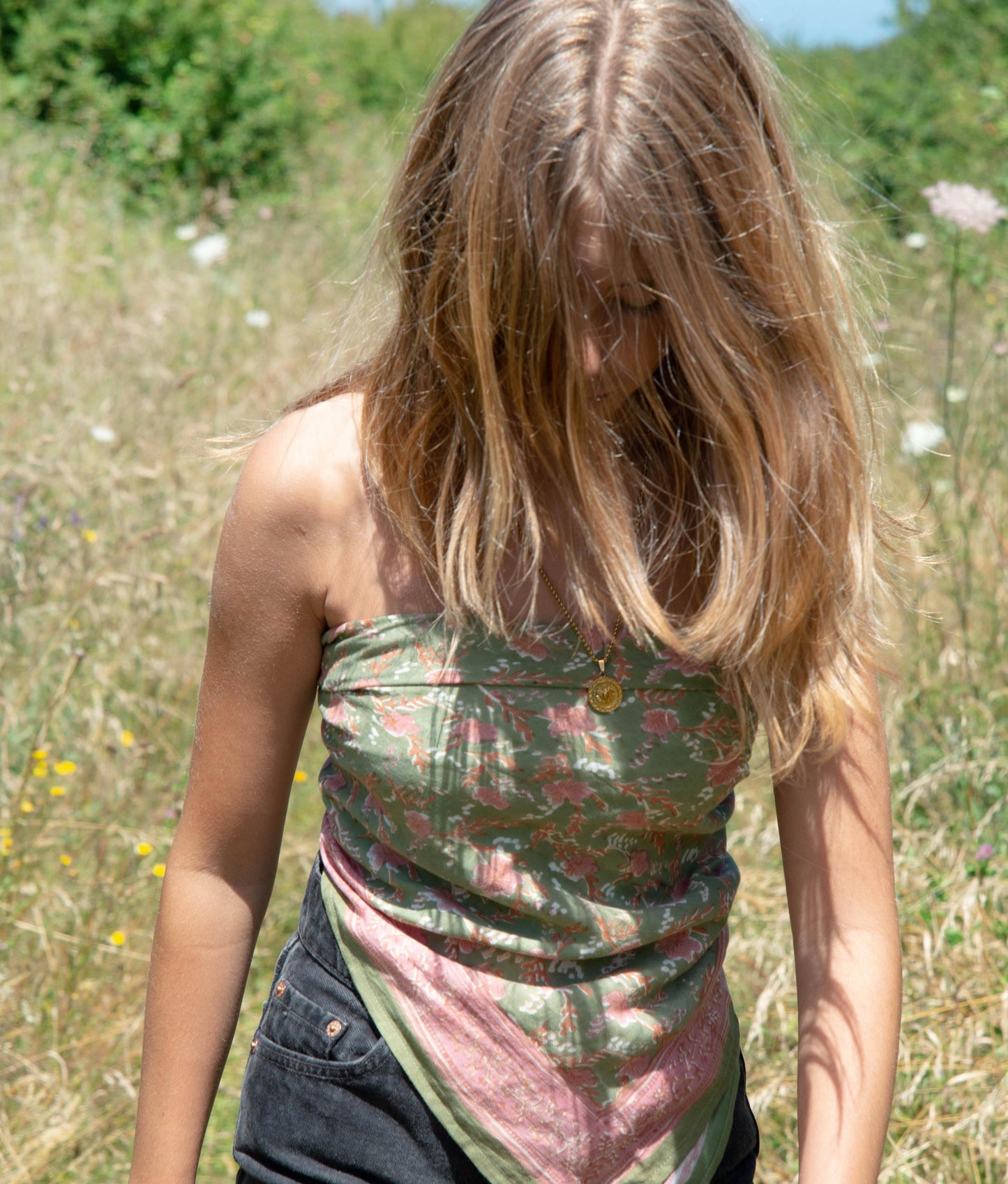 Grand foulard - Hamelia Sauge