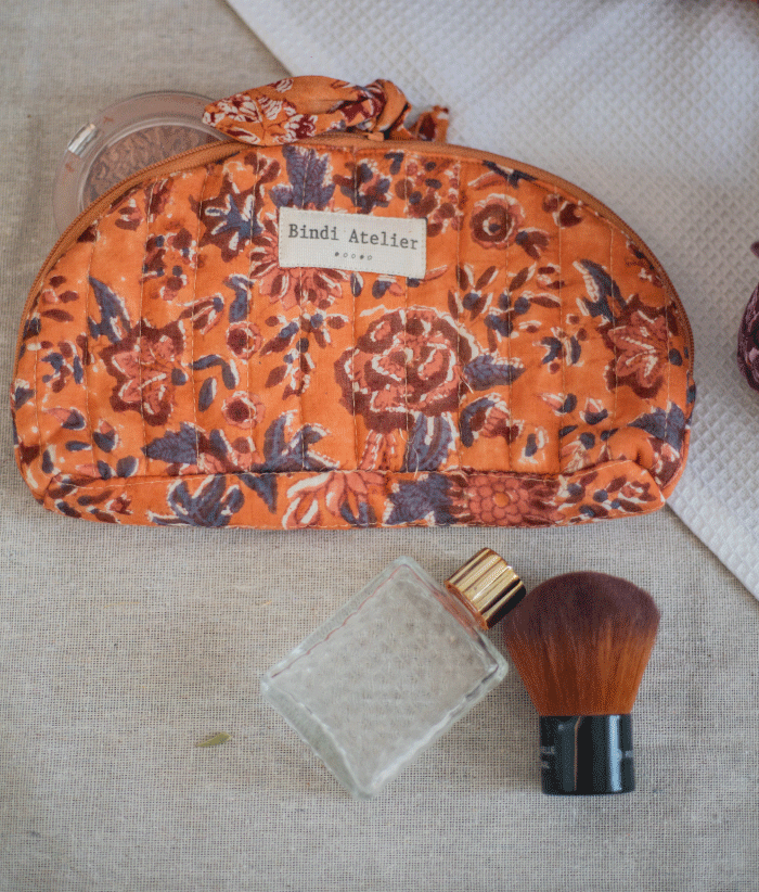 Trousse ovale - Goa Abricot