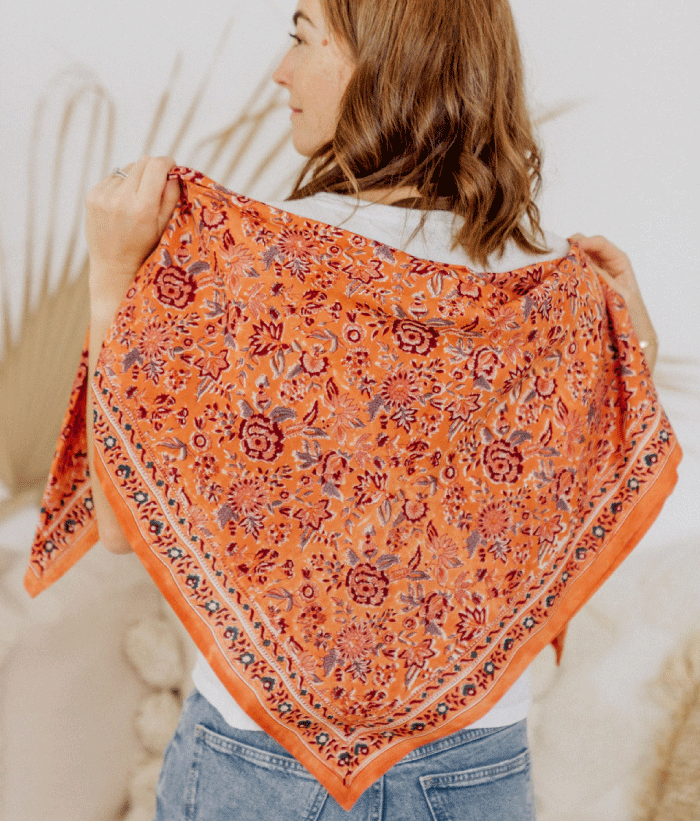 Grand foulard - Goa Abricot