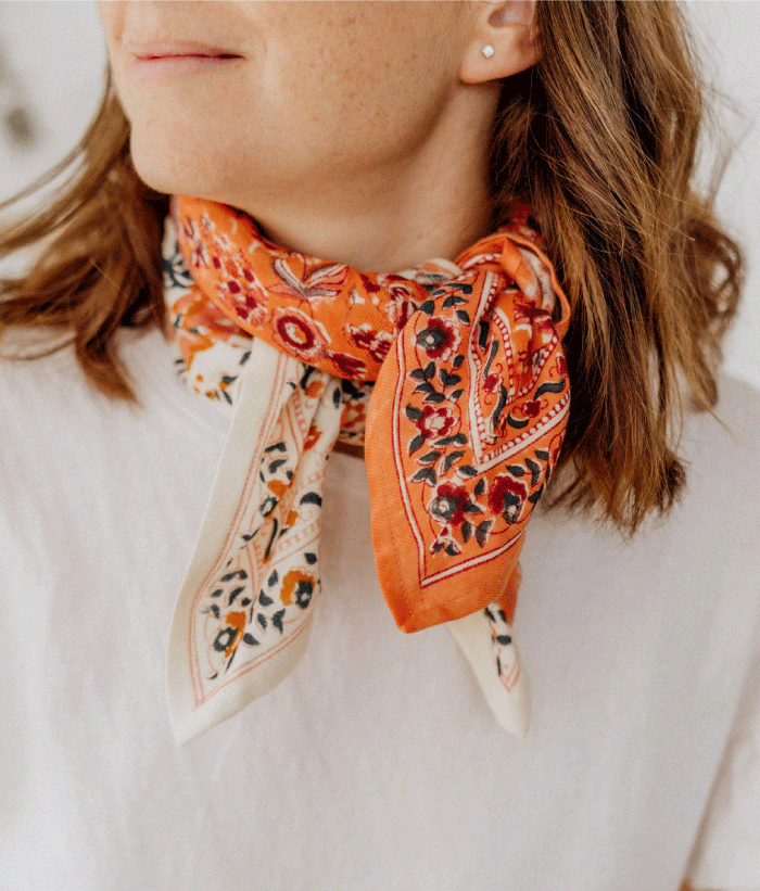 Petit foulard - Goa Abricot