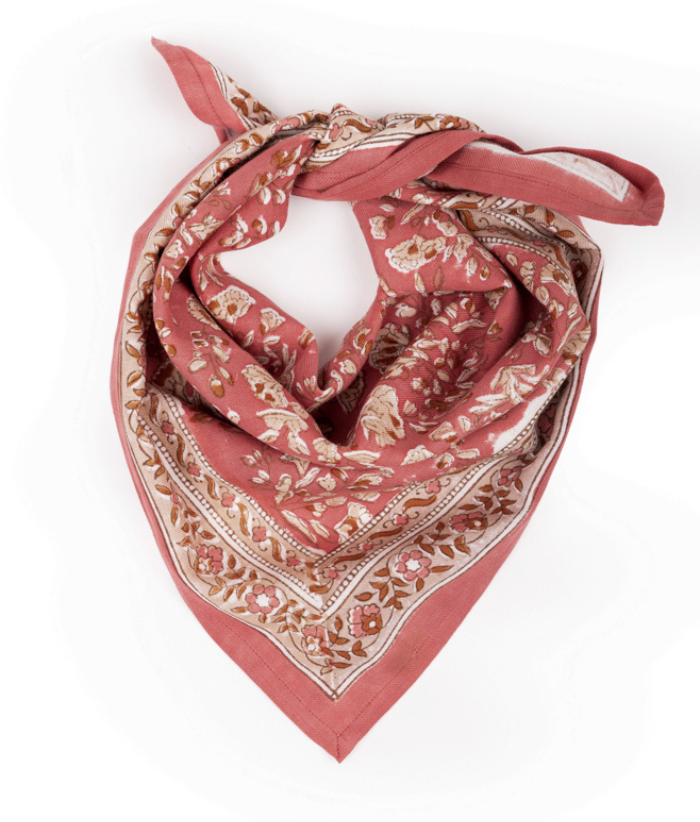 Grand foulard fleuri - Sarika Grenade