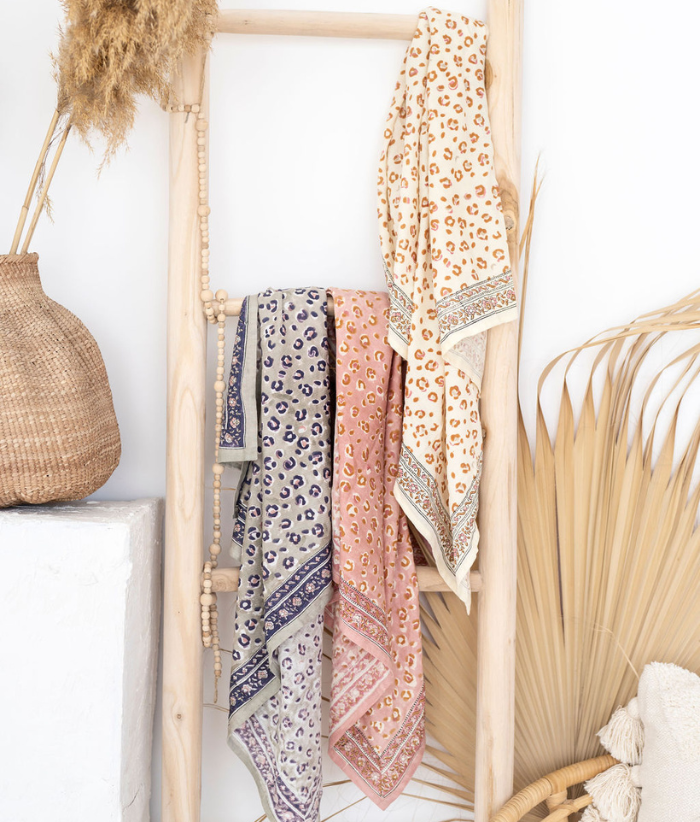 Grand foulard léopard - Bengal Lana