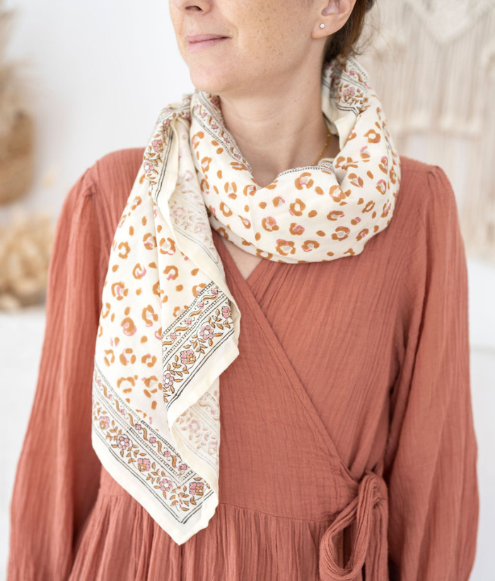 Grand foulard léopard - Bengal Lana