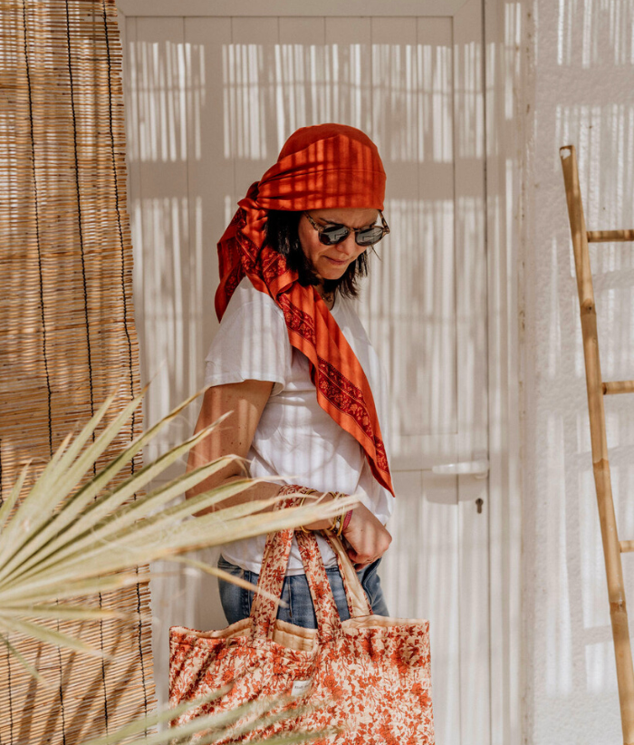 Grand foulard - Miya Terracota