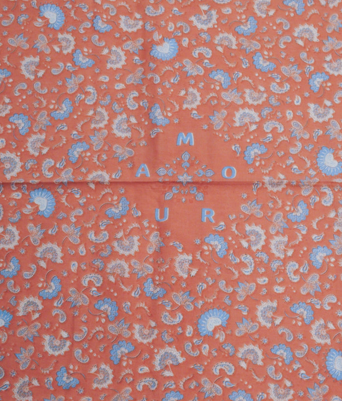 Grand foulard - Amour Corail