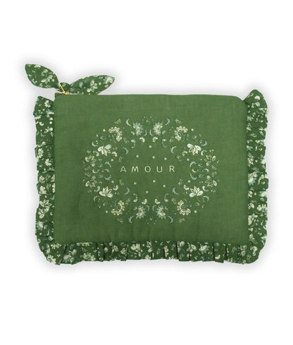 Pochette à volants - Amour Khaki