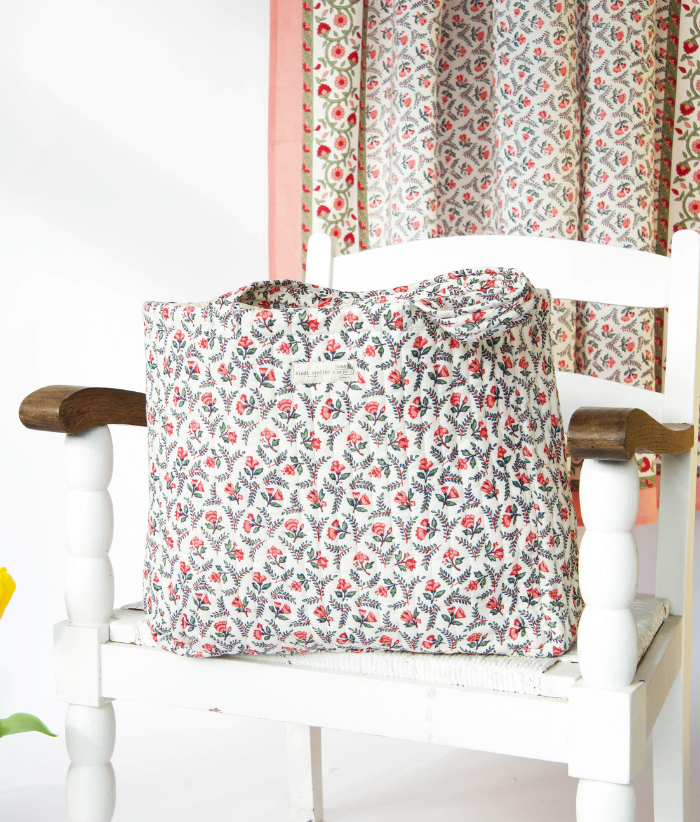 Sac cabas - Flora Crème