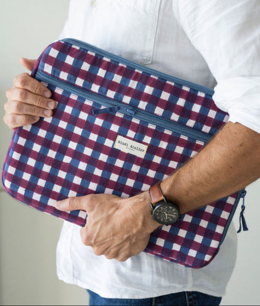 Pochette ordinateur 13" Tara Grenat