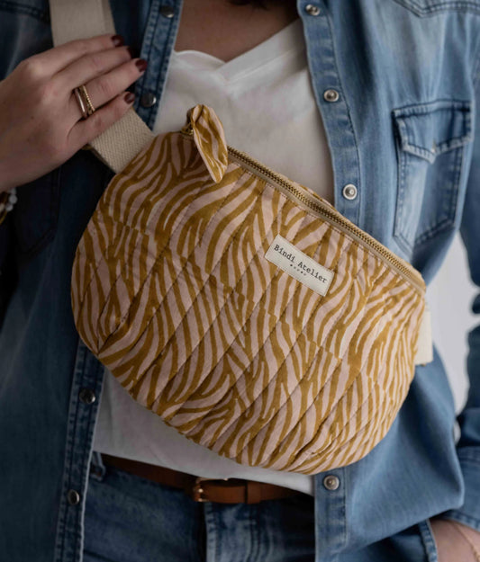 Sac banane Zebra Havane