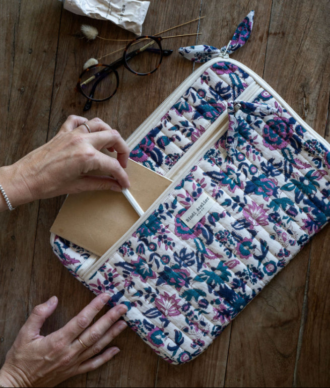 Pochette ordinateur 13 pouces Goa Myrtille