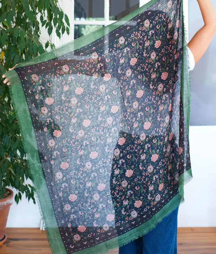 Foulard en laine Ouna Minuit
