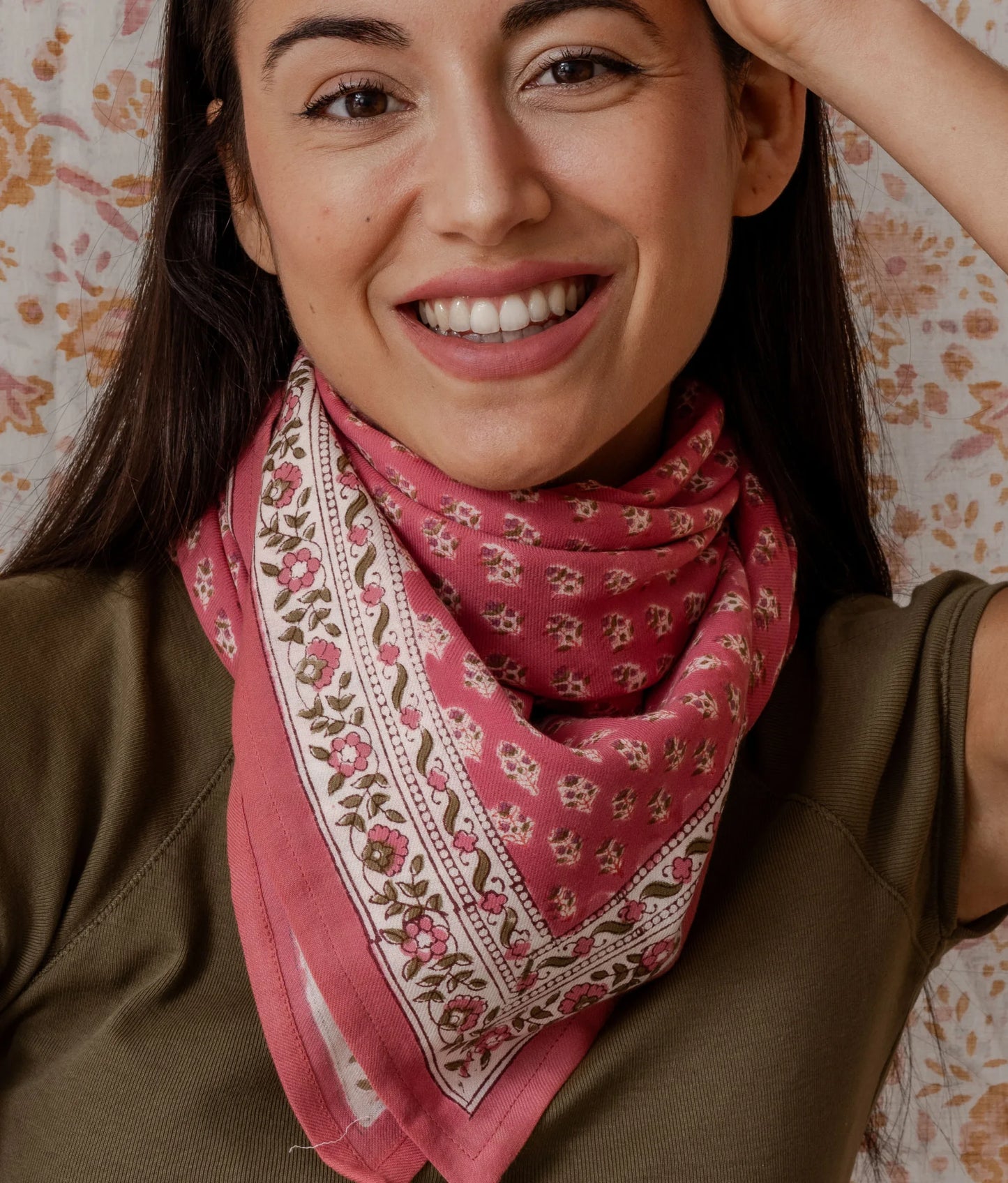 Grand foulard Aarti Rosa