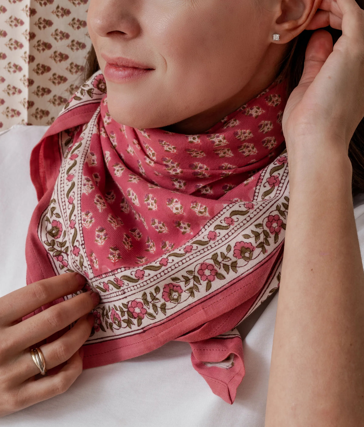 Grand foulard Aarti Rosa