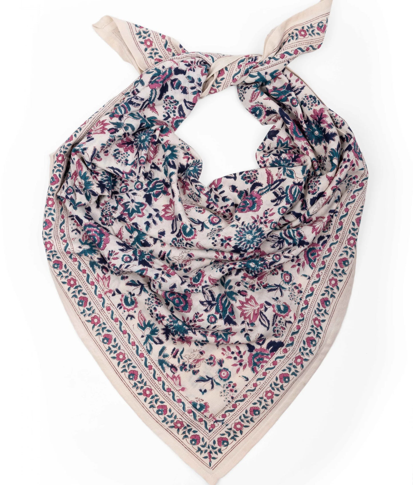 Grand foulard Goa Myrtille